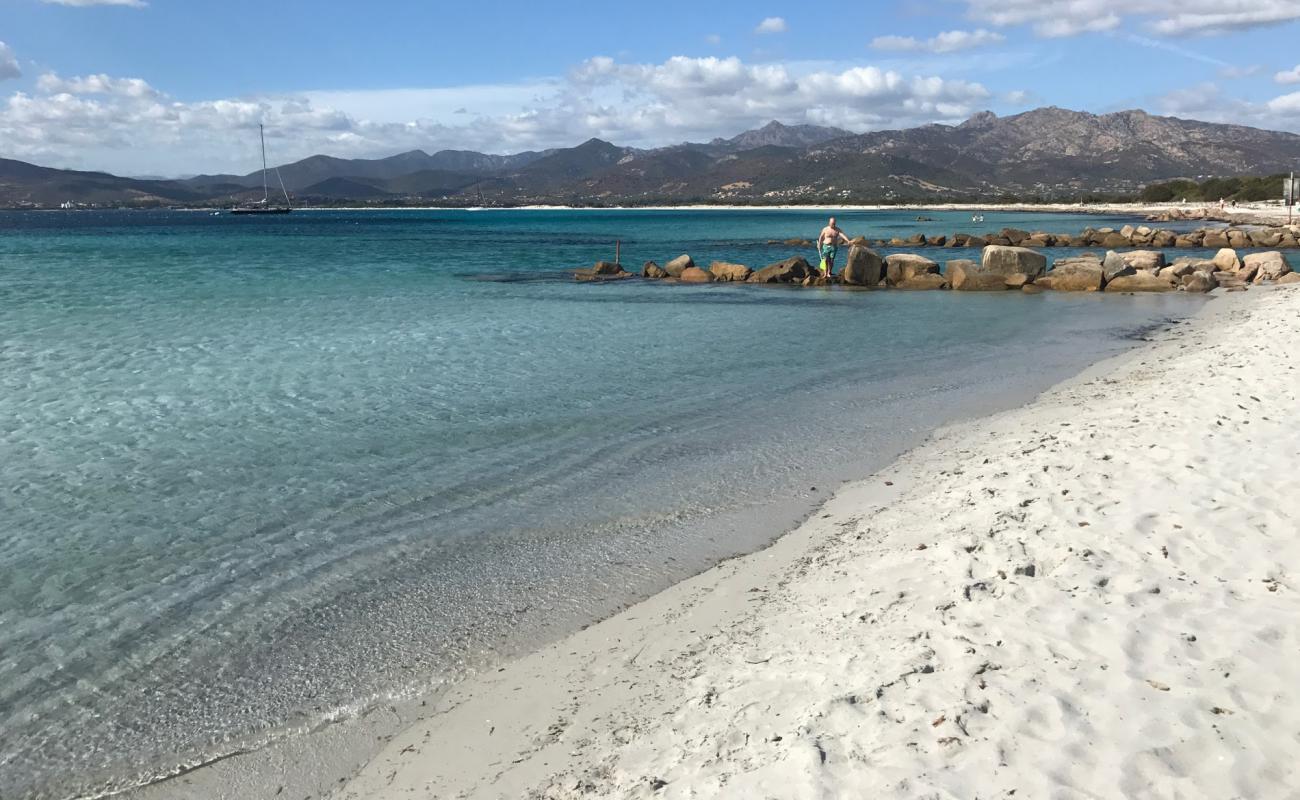 Foto af La Marina di Puntaldia med lys fint sand overflade