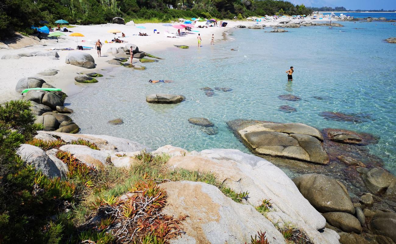 Foto af Spiaggia del Lido di Orri med lys fint sand overflade