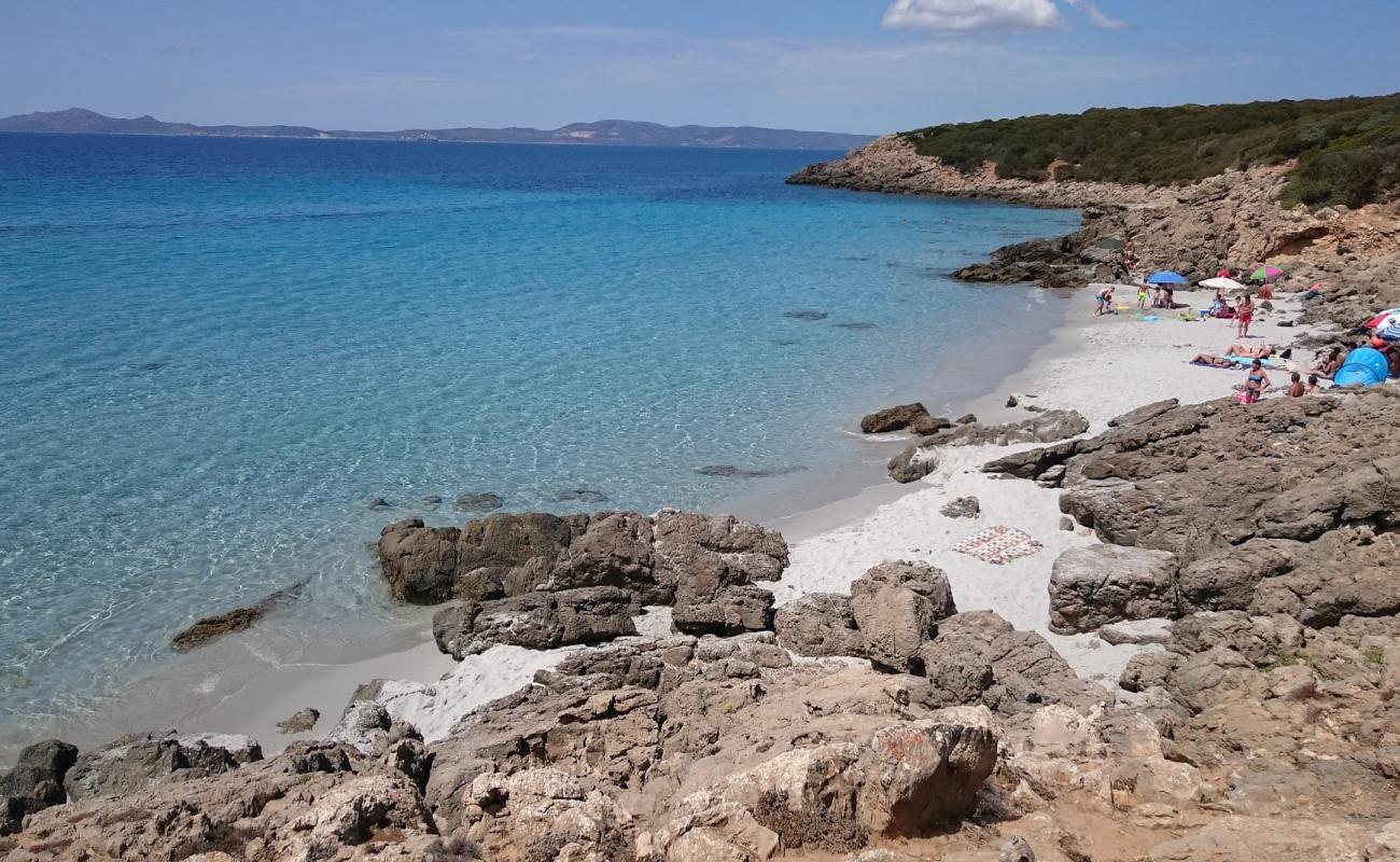 Foto af Su Trigu beach med hvidt fint sand overflade