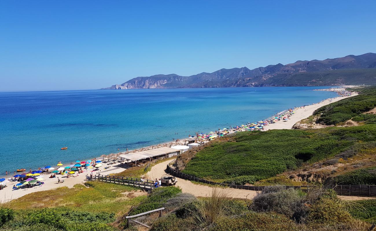 Foto af Stranden Porto Paglia med lys fint sand overflade