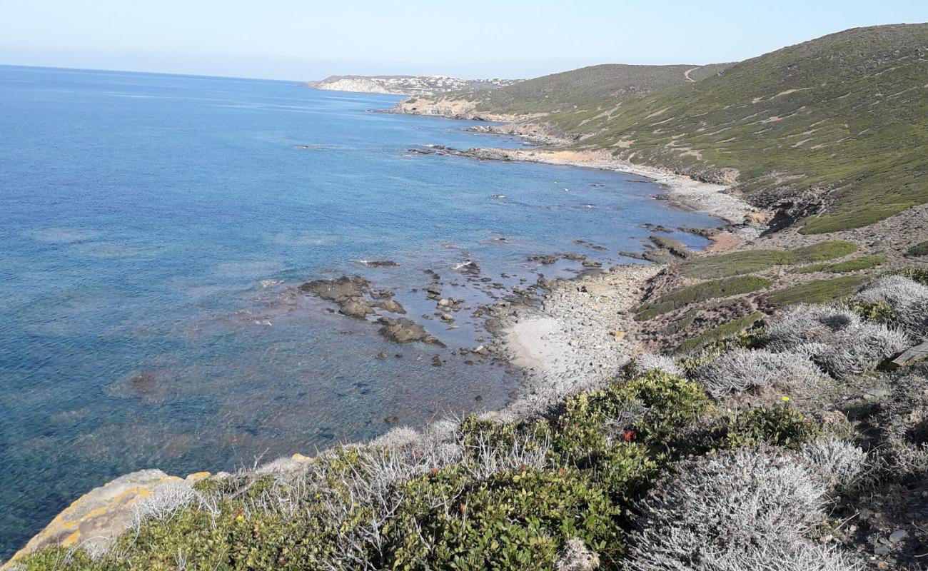 Foto af Caletta Babari med sten overflade