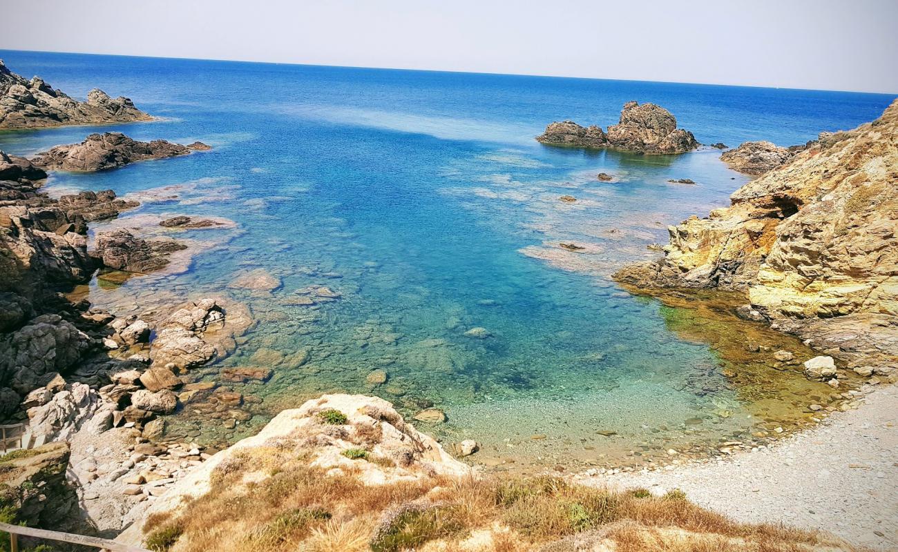 Foto af Cala Portu med sten overflade