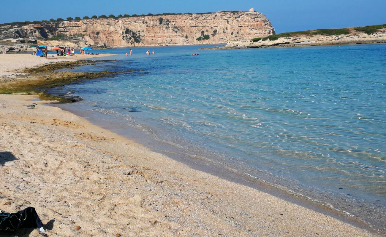 Foto af Spiaggia Sa Mesa Longa med lys sand overflade