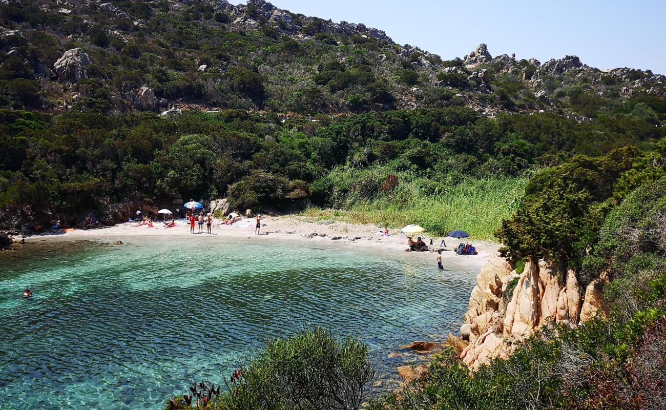 Foto af Cala Lunga beach med lys sand overflade