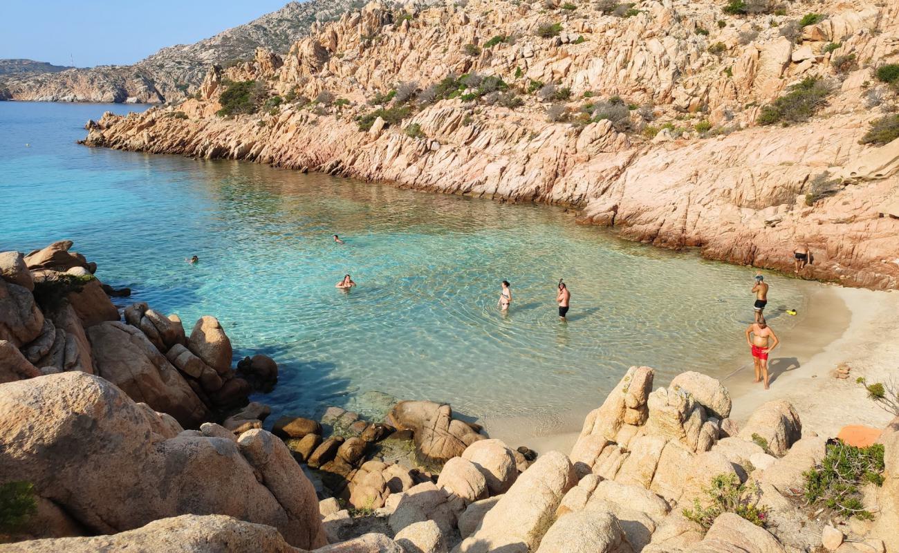 Foto af Cala Coticcio beach II med hvidt sand overflade