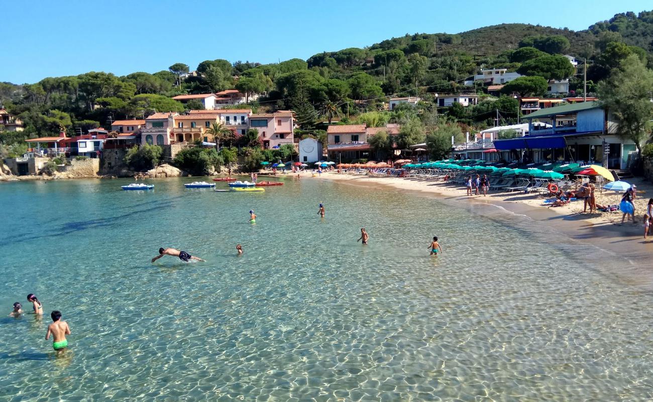 Foto af Scaglieri Strand med lys fint sand overflade