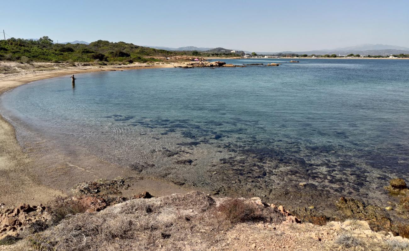 Foto af Spiaggia di Punta Saline med let fin sten overflade