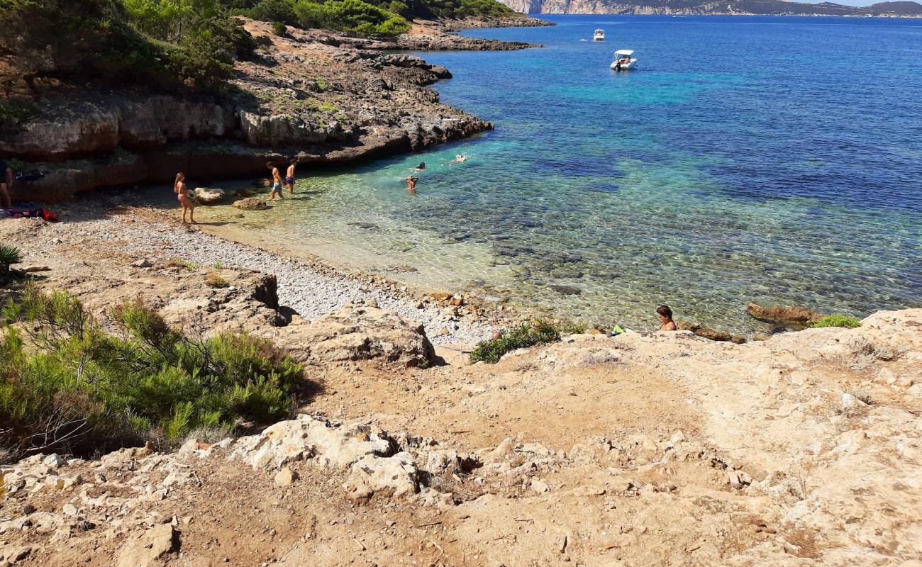 Foto af Cala Bramassa med let sten overflade