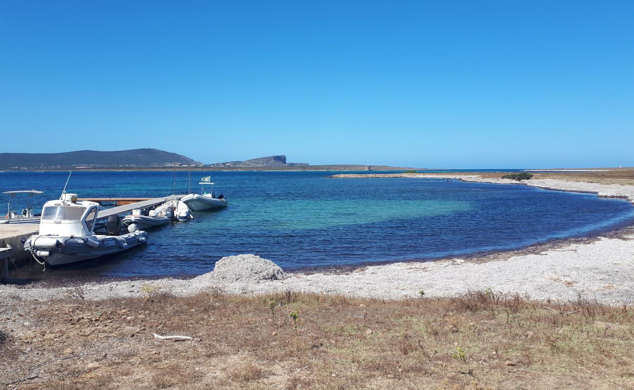 Foto af Spiaggia del Molo di Fornelli med grå fin sten overflade