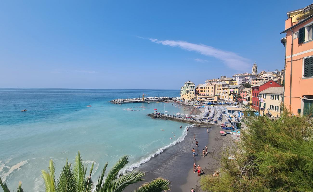 Foto af Spiaggia di Bogliasco med gråt sand og småsten overflade