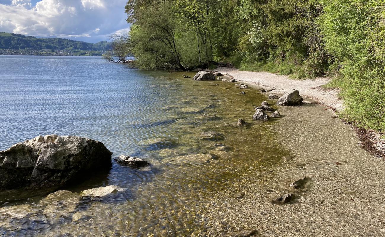 Foto af Strand Miesweg med grå fin sten overflade