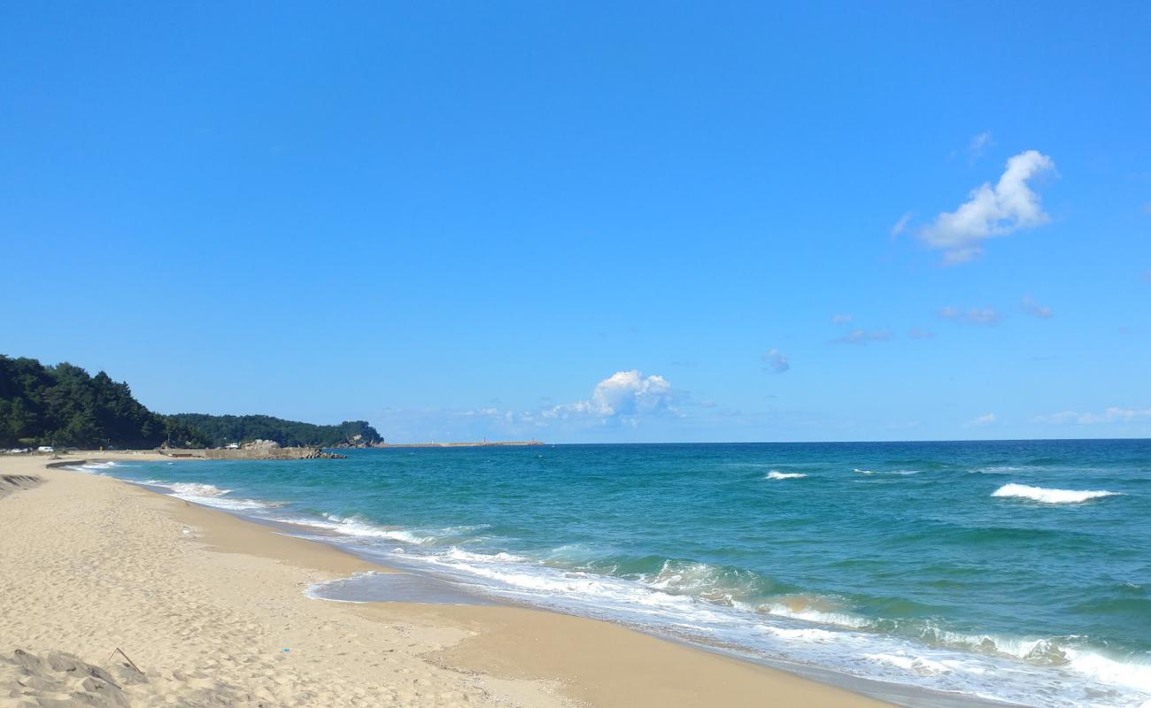 Foto af Dongho Beach med lys sand overflade