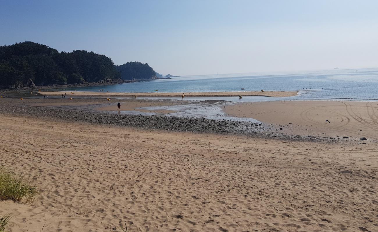 Foto af Uihang Beach med lys sand overflade