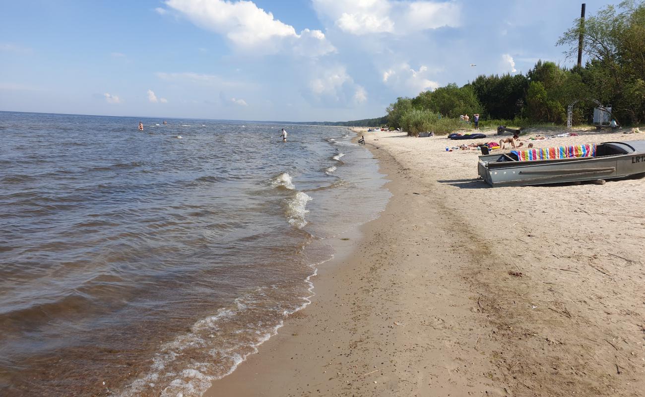 Foto af Plienciema kapa beach med lys sand overflade