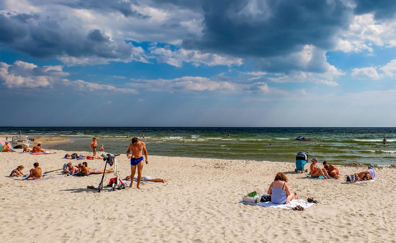 Foto af Vanagupe Pliazas med lys fint sand overflade