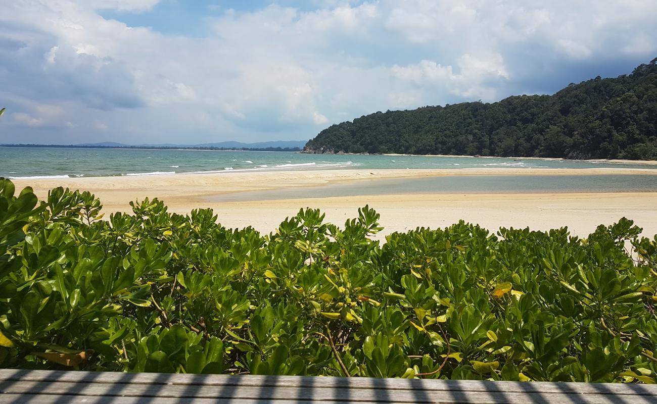 Foto af Cherating beach med lys sand overflade