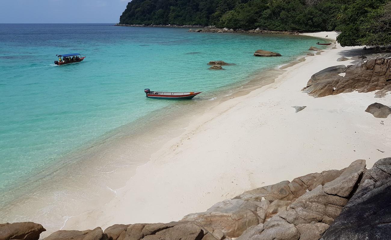 Foto af Romantisk Strand med lys sand overflade