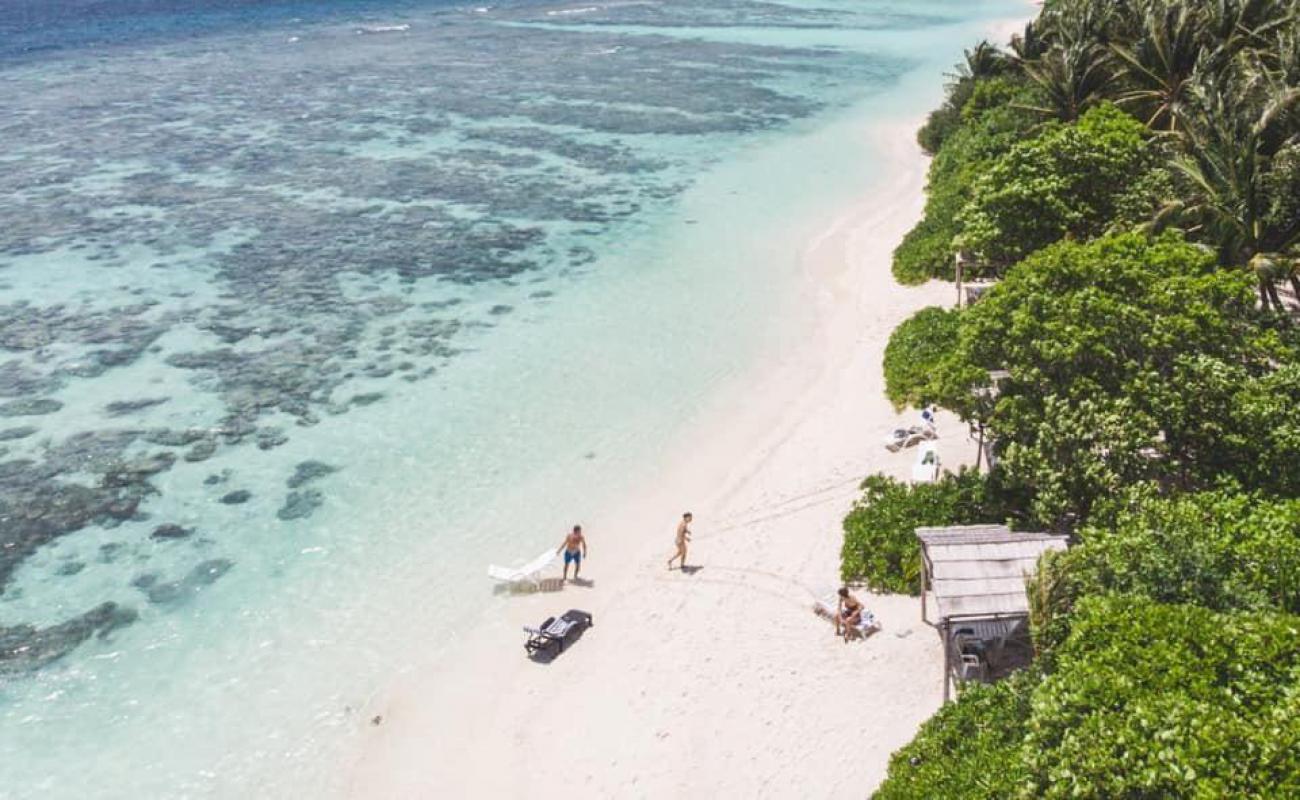 Foto af Plumeria Strand med hvidt fint sand overflade