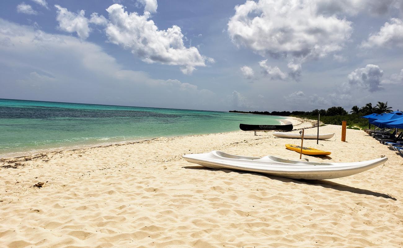 Foto af Playa Punta Sur med lys fint sand overflade