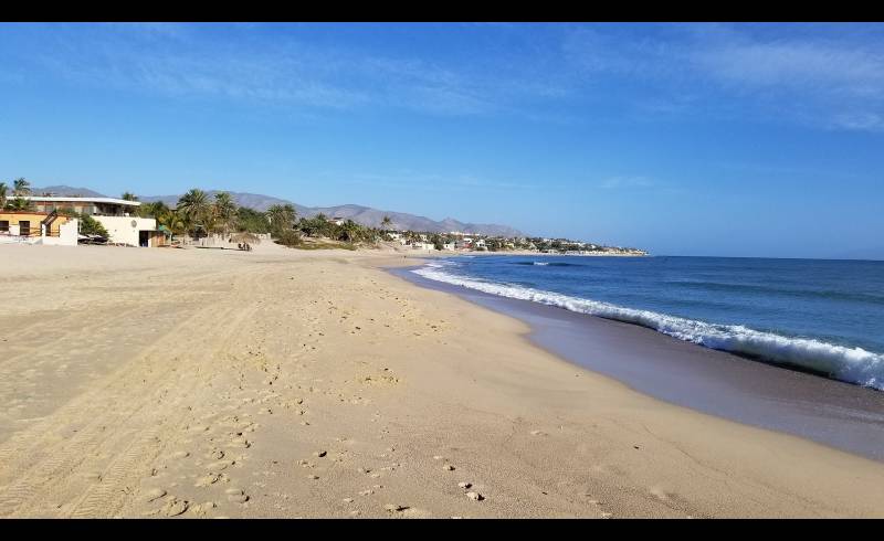 Foto af Playa La Ventana med lys fint sand overflade