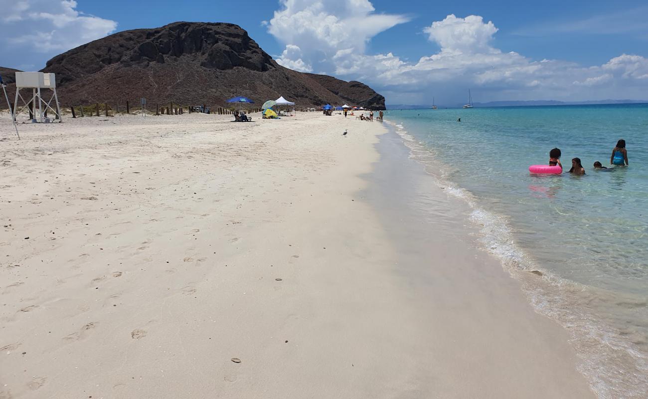 Foto af Playa El Tecolote med lys sand overflade