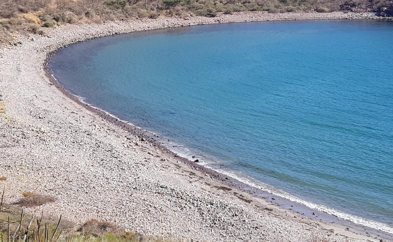 Foto af El carricito beach med grå sten overflade