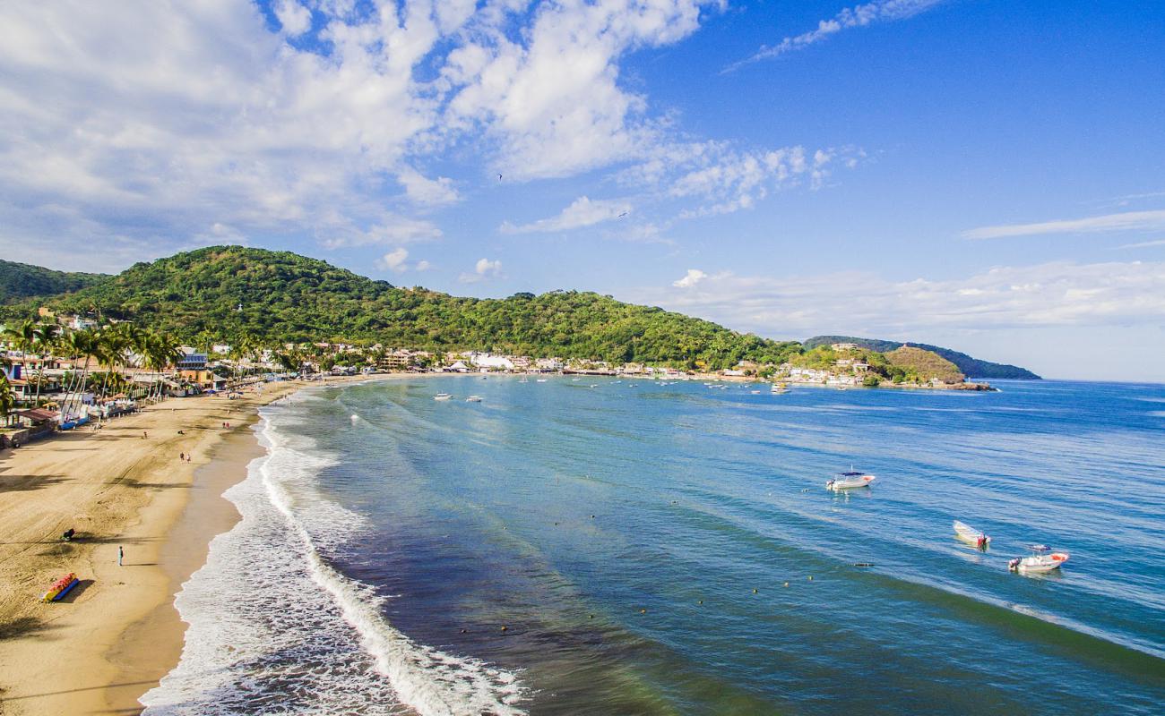 Foto af Guayabitos Stranden med lys sand overflade