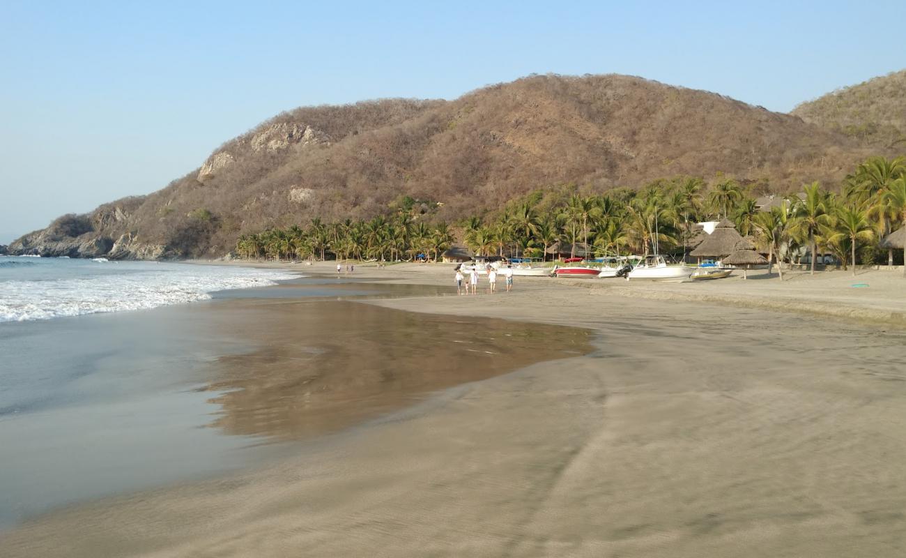 Foto af San Juan de Alima med fin brunt sand overflade