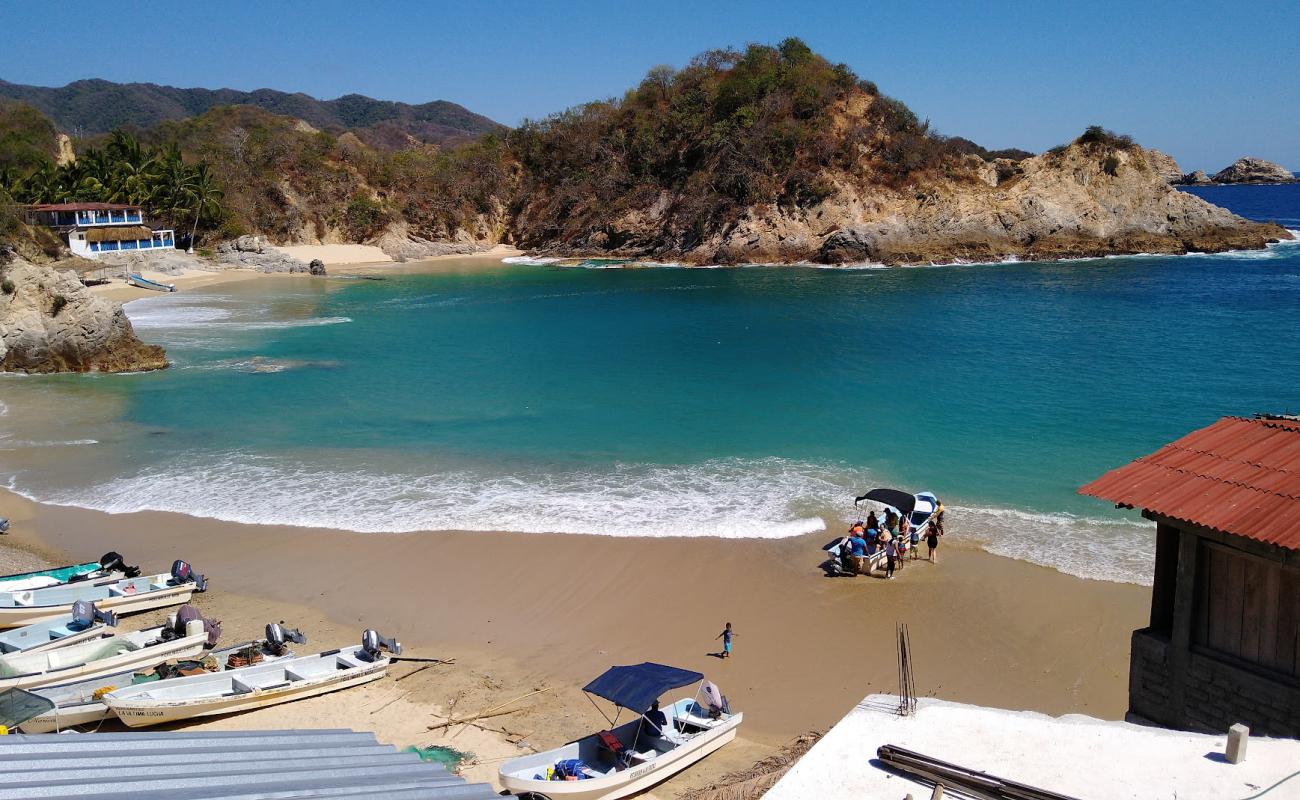 Foto af Playa Pichilinguillo med lys fint sand overflade