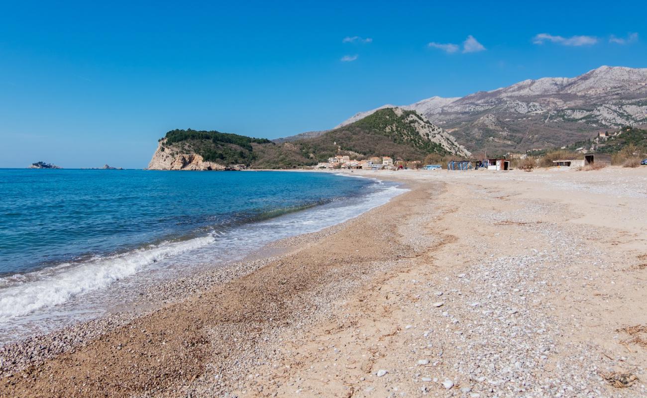 Foto af Buljarica beach med brun sten overflade