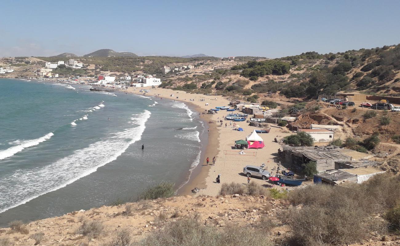 Foto af Playa Sidi Lehsen med lys sand overflade