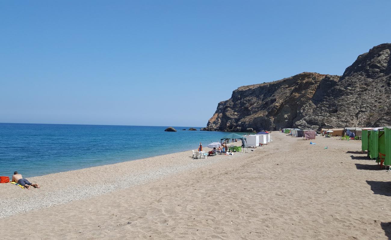 Foto af Plage Abdouna med grå fin sten overflade