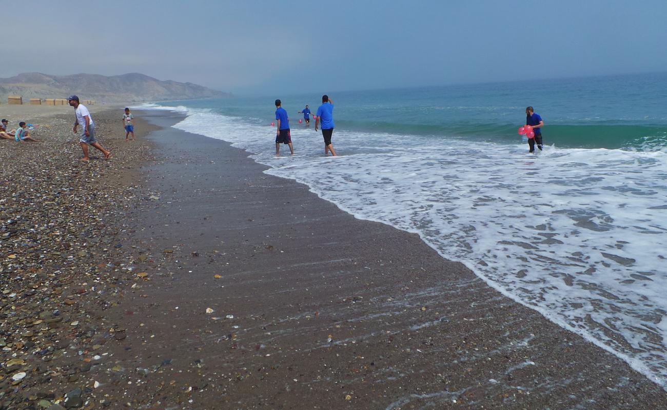 Foto af Plage Sidi Driss med gråt sand og småsten overflade