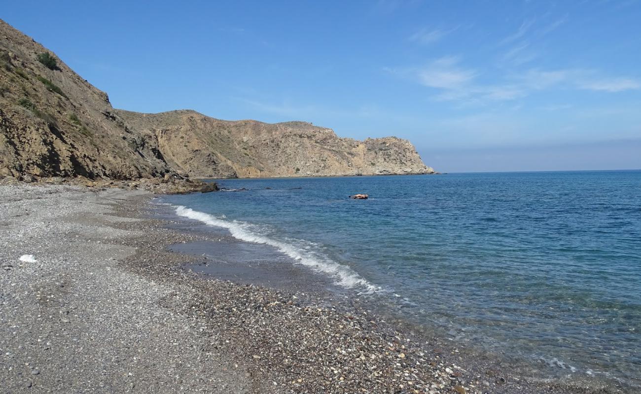 Foto af Boumehdi beach med grå fin sten overflade