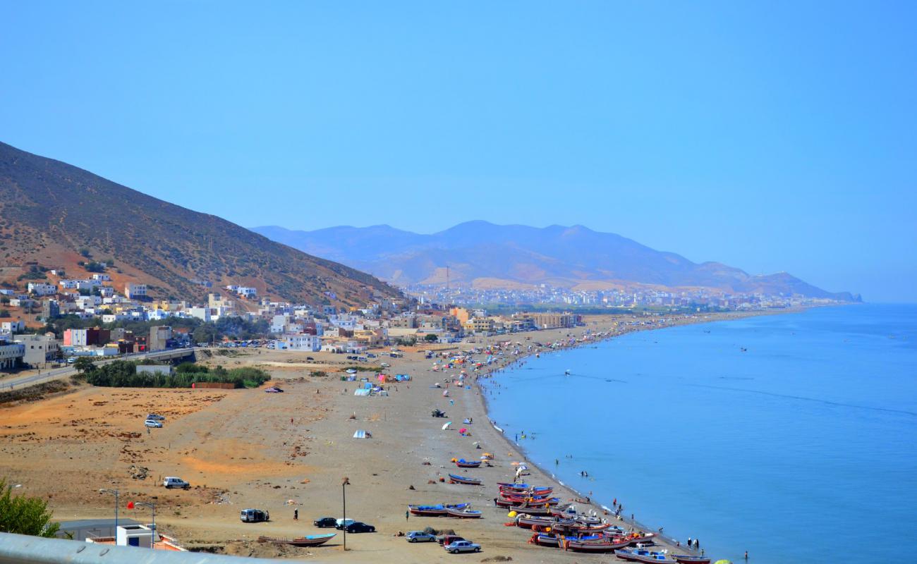 Foto af Plage Oued Laou med grå sand overflade