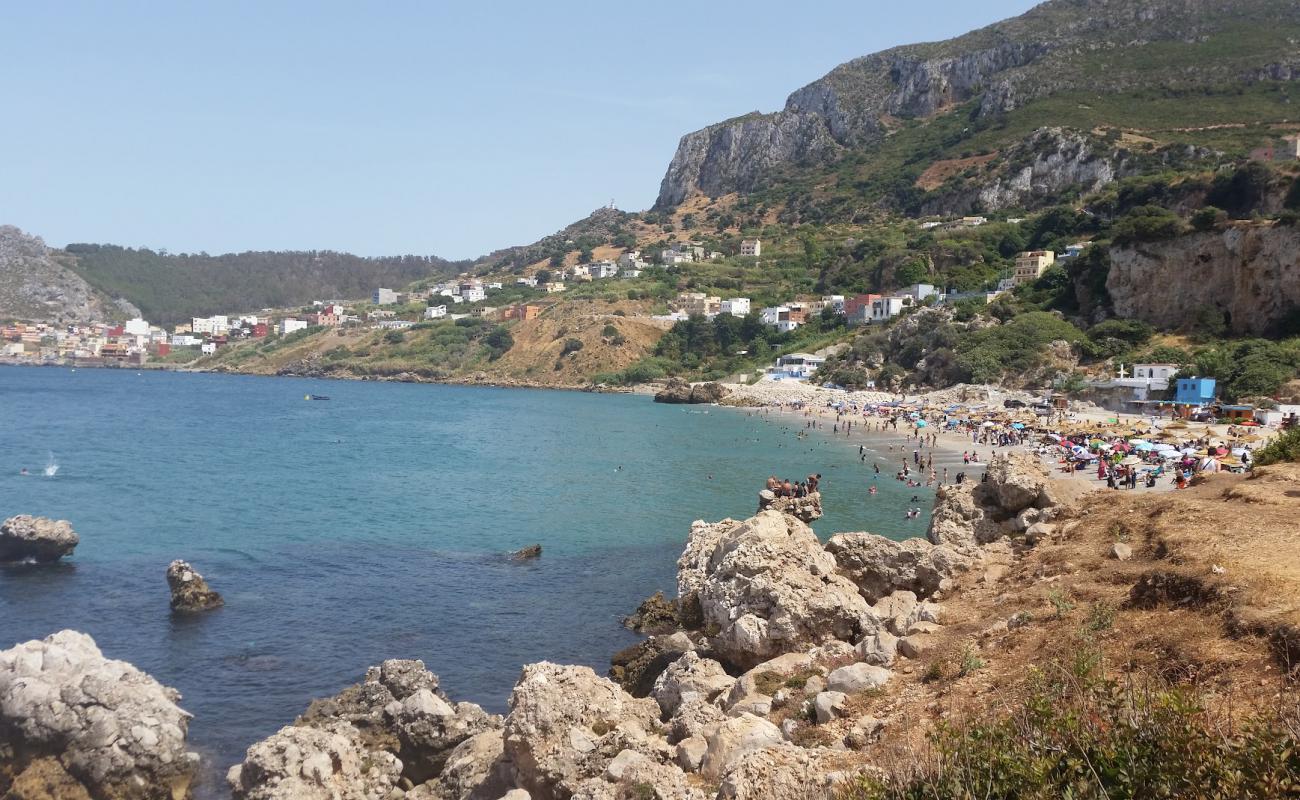 Foto af Playa Belyounech med lys sand overflade