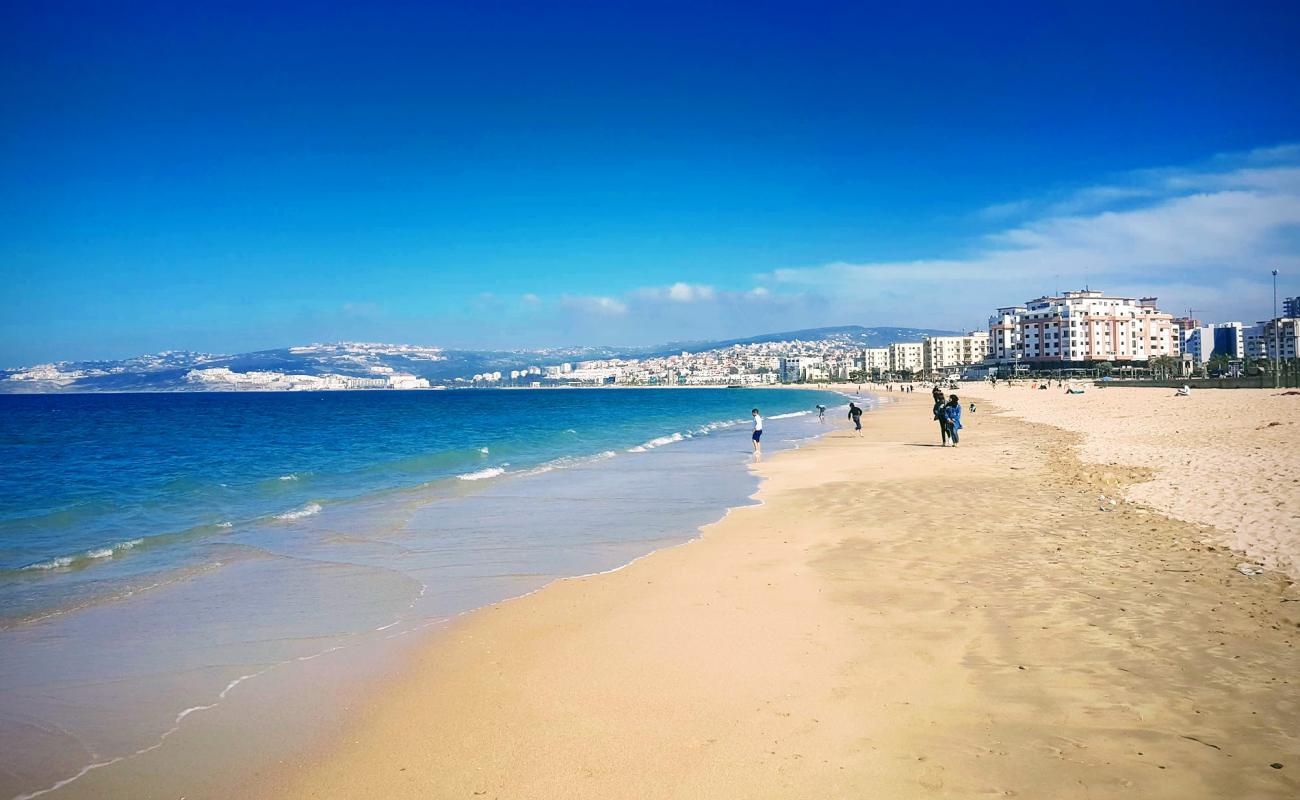 Foto af Tangier Strand med lys fint sand overflade