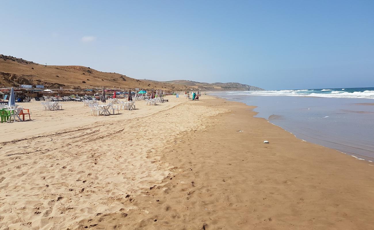 Foto af Plage Des Coves, Asilah med lys fint sand overflade