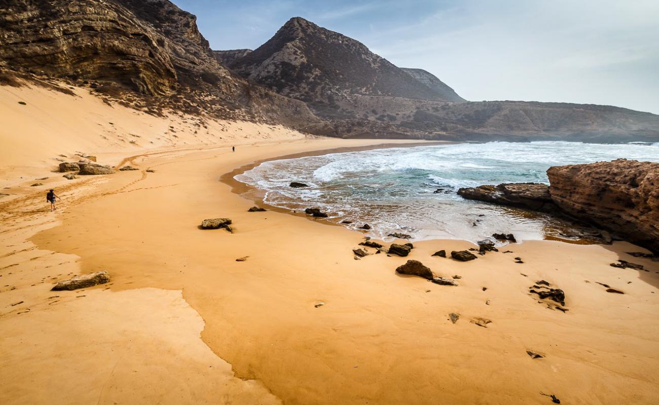 Foto af Plage med lys fint sand overflade