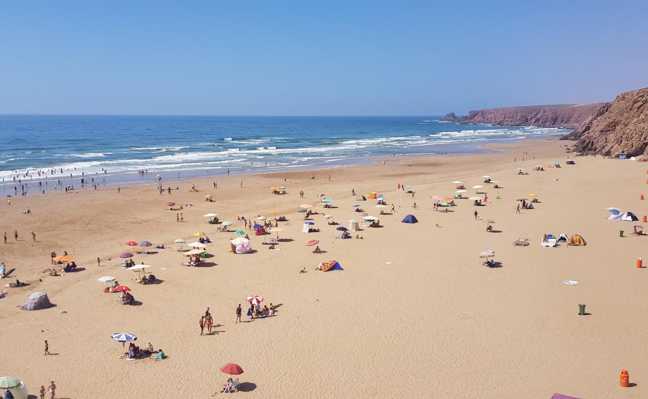 Foto af Plage Imin Turga med lys fint sand overflade