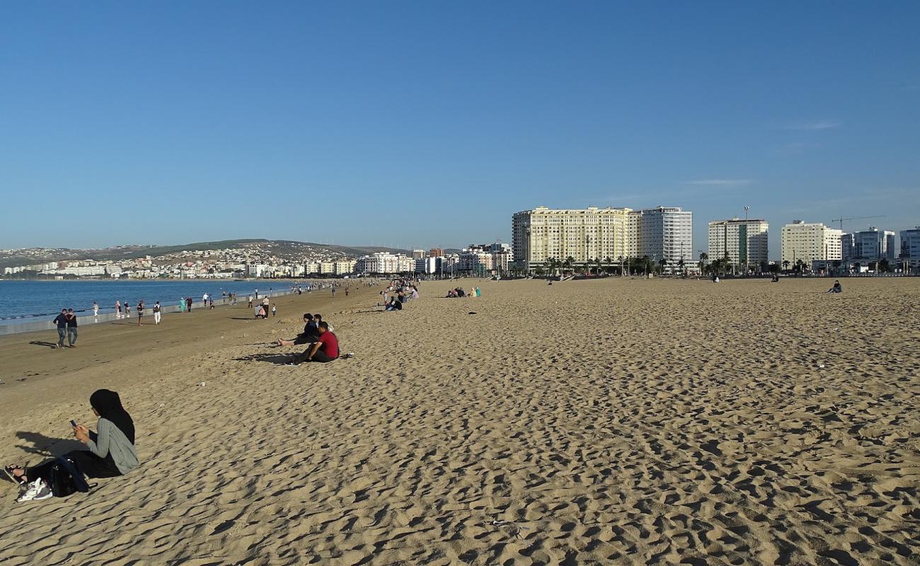 Foto af Malabata Strand (Tanger) med lys sand overflade