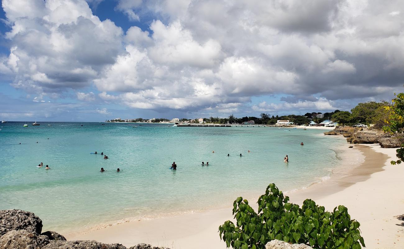 Foto af Miami Barbados med lys fint sand overflade