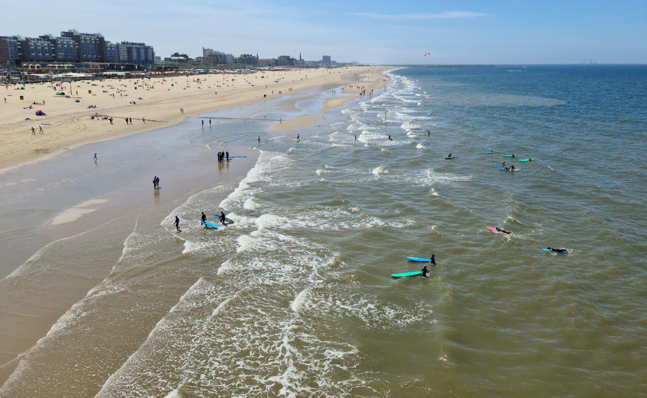 Foto af Scheveningen Strand med lys sand overflade