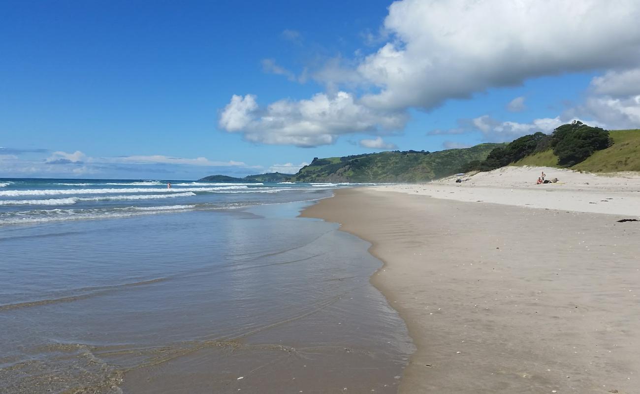 Foto af Pakiri Beach med lys sand overflade