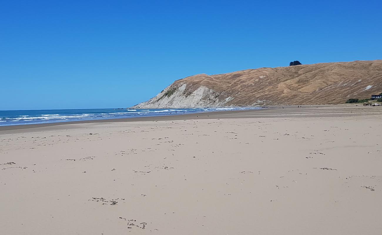 Foto af Porangahau Beach med lys sand overflade