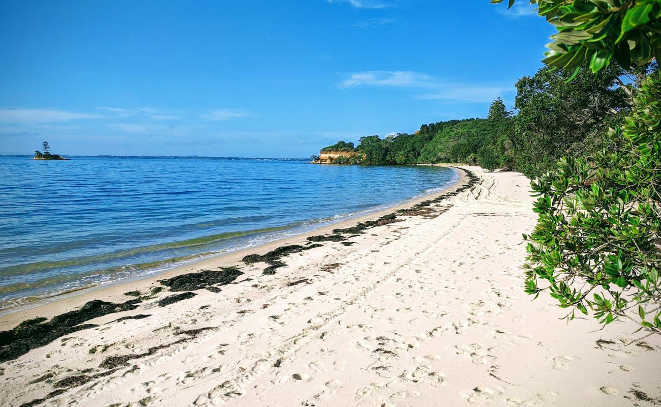 Foto af Matakawau Beach med lys sand overflade