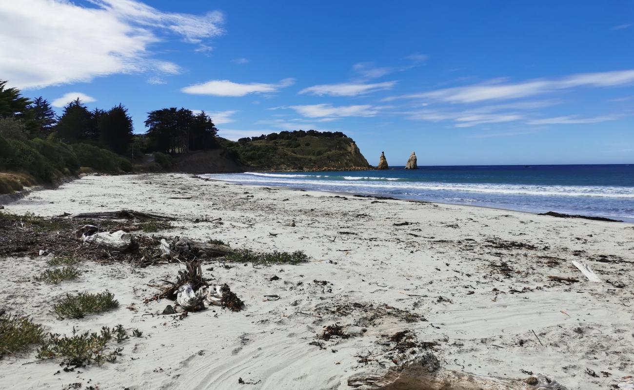 Foto af Karitane Beach med lys sand overflade