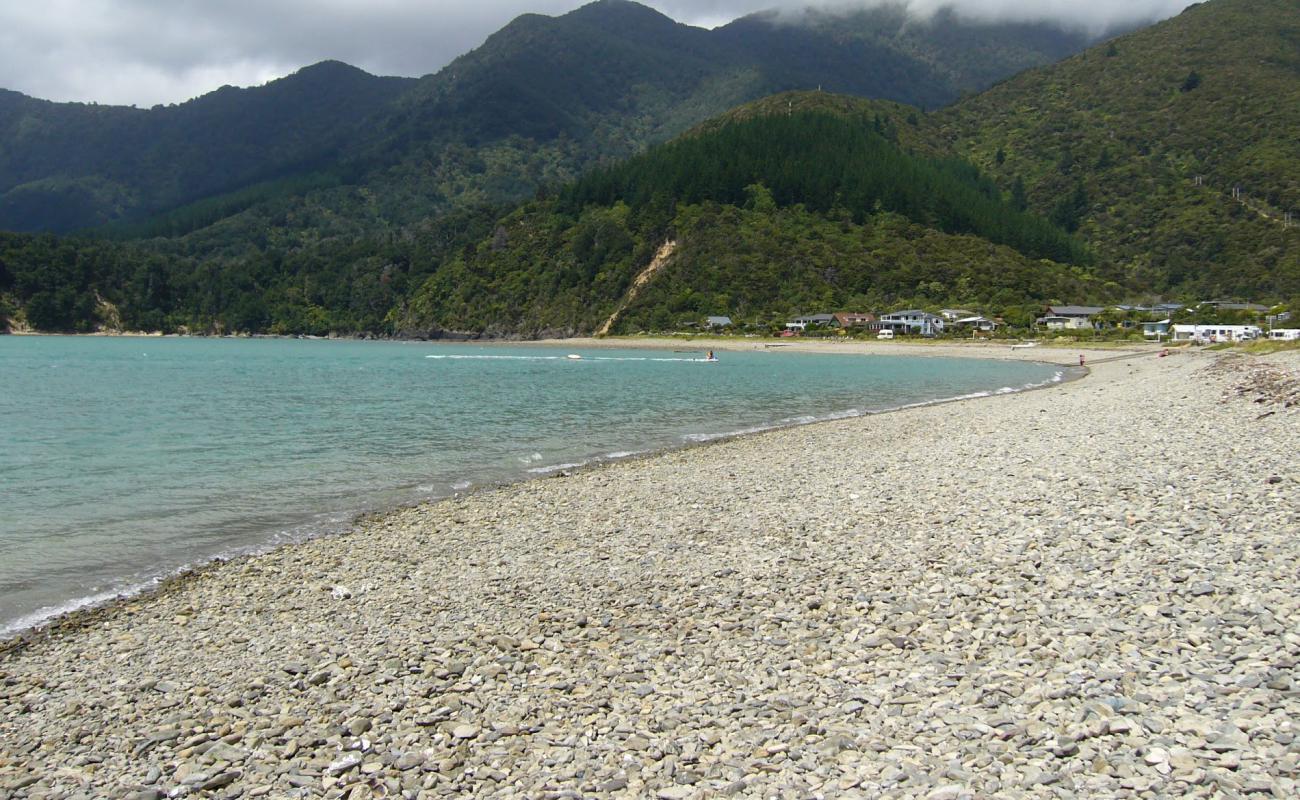 Foto af Okiwi Bay Beach med let fin sten overflade