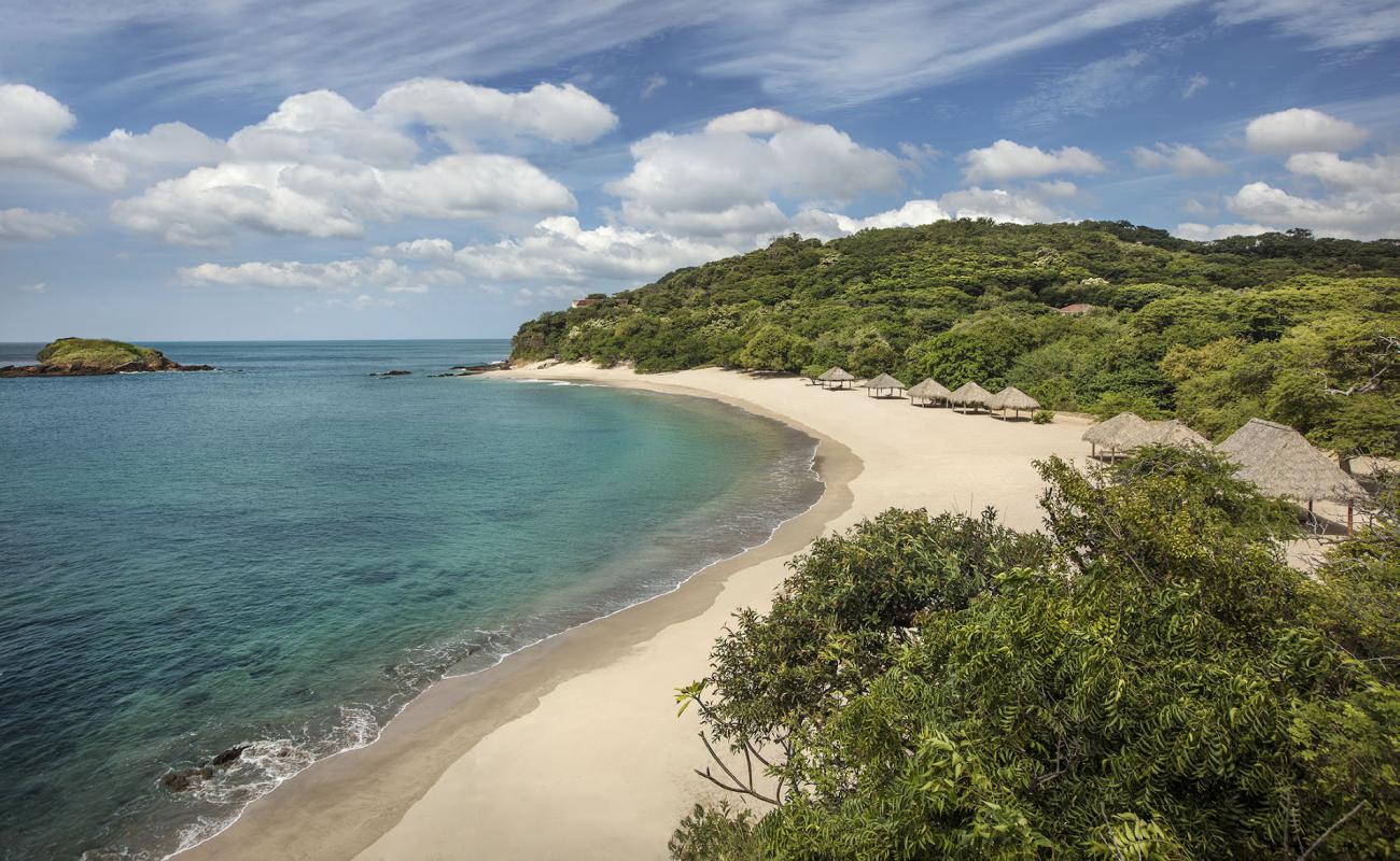 Foto af Manzanillo Strand med lys sand overflade