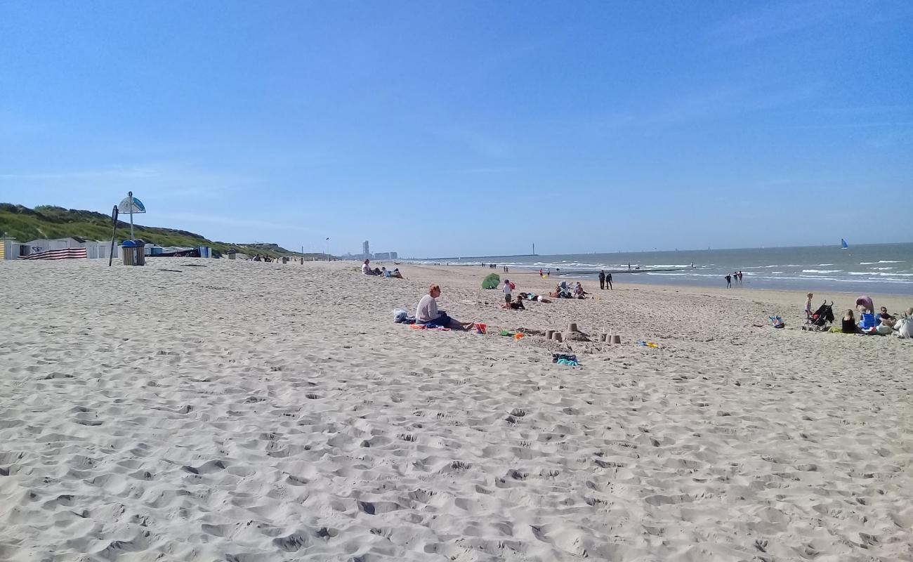 Foto af Bredene strand med lys sand overflade